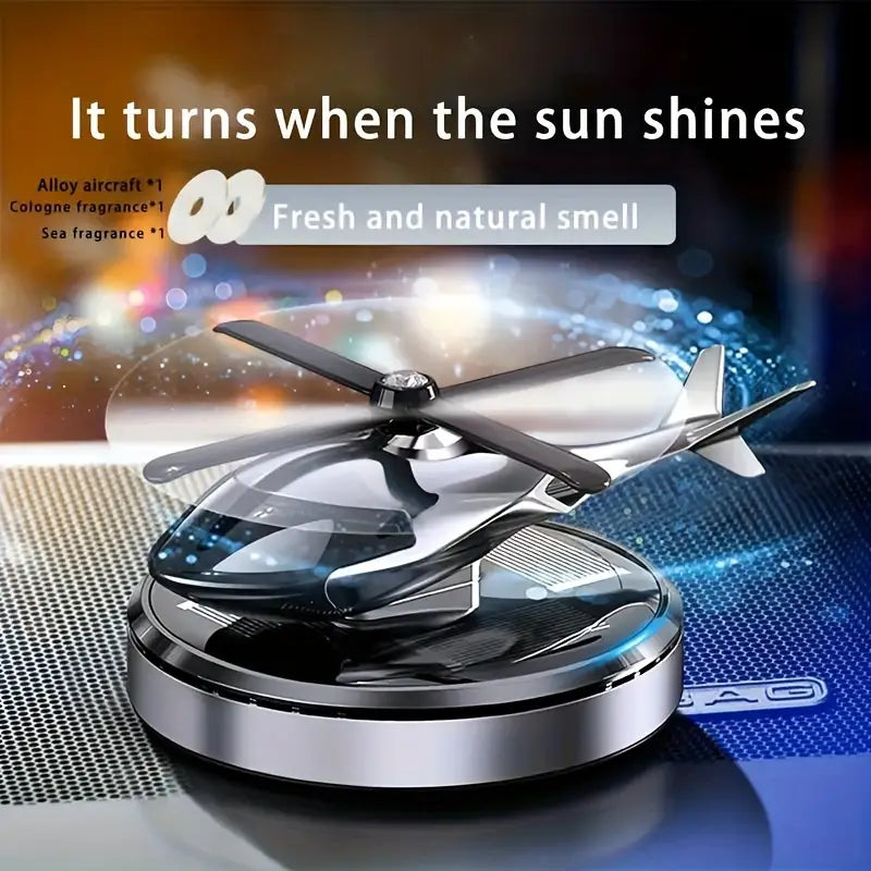 CAR AIR FRESHENER SOLAR HELICOPTER